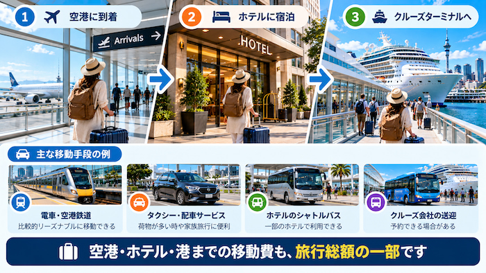 空港・港までの移動費